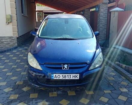 Синий Пежо 307, объемом двигателя 2 л и пробегом 349 тыс. км за 999 $, фото 1 на Automoto.ua