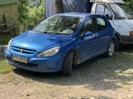 Синій Пежо 307, об'ємом двигуна 2 л та пробігом 300 тис. км за 1450 $, фото 1 на Automoto.ua
