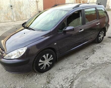 Синій Пежо 307, об'ємом двигуна 2 л та пробігом 466 тис. км за 3350 $, фото 1 на Automoto.ua