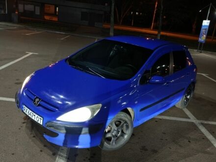 Синій Пежо 307, об'ємом двигуна 1.4 л та пробігом 777 тис. км за 2499 $, фото 1 на Automoto.ua