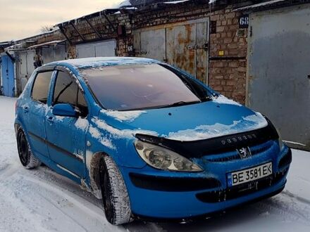 Синій Пежо 307, об'ємом двигуна 1.6 л та пробігом 256 тис. км за 3900 $, фото 1 на Automoto.ua