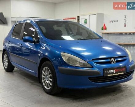 Синий Пежо 307, объемом двигателя 1.6 л и пробегом 266 тыс. км за 3190 $, фото 1 на Automoto.ua
