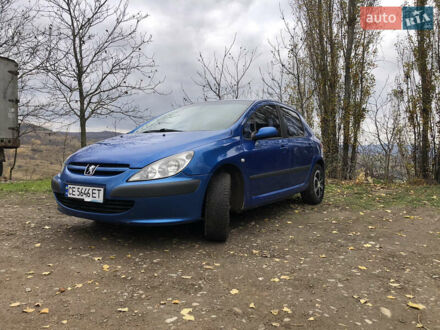 Синий Пежо 307, объемом двигателя 1.59 л и пробегом 357 тыс. км за 3400 $, фото 1 на Automoto.ua