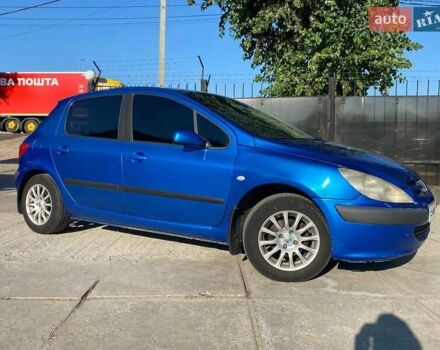Синій Пежо 307, об'ємом двигуна 1.6 л та пробігом 266 тис. км за 4490 $, фото 1 на Automoto.ua