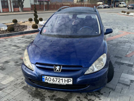 Синий Пежо 307, объемом двигателя 1.6 л и пробегом 370 тыс. км за 3800 $, фото 1 на Automoto.ua