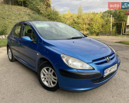 Синий Пежо 307, объемом двигателя 1.6 л и пробегом 249 тыс. км за 4500 $, фото 1 на Automoto.ua