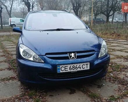 Синий Пежо 307, объемом двигателя 1.6 л и пробегом 262 тыс. км за 3800 $, фото 1 на Automoto.ua