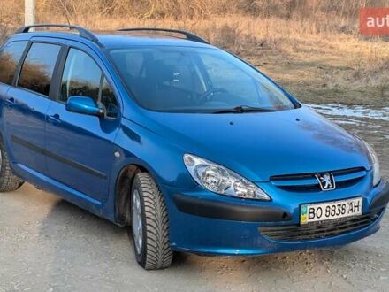 Синий Пежо 307, объемом двигателя 1.59 л и пробегом 205 тыс. км за 3000 $, фото 1 на Automoto.ua