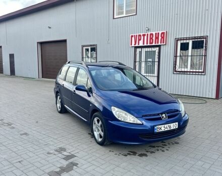 Синий Пежо 307, объемом двигателя 2 л и пробегом 400 тыс. км за 2999 $, фото 1 на Automoto.ua