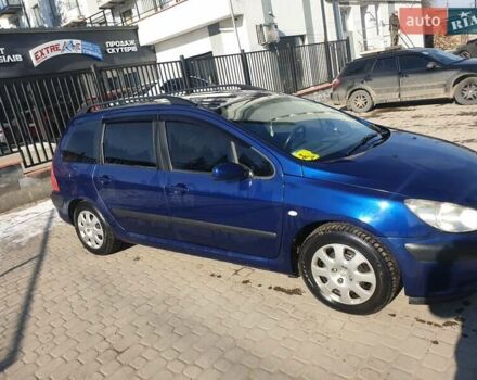 Синій Пежо 307, об'ємом двигуна 1.59 л та пробігом 335 тис. км за 3500 $, фото 1 на Automoto.ua