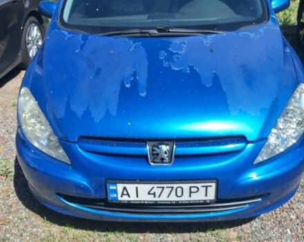 Синій Пежо 307, об'ємом двигуна 2 л та пробігом 300 тис. км за 3500 $, фото 1 на Automoto.ua