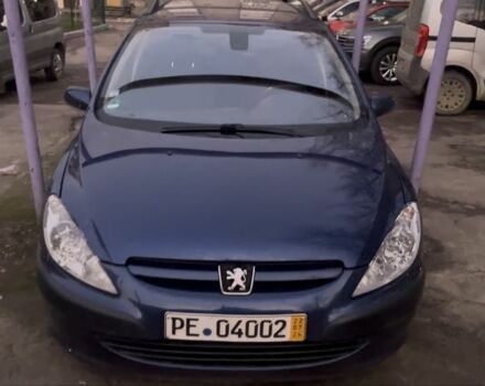 Синий Пежо 307, объемом двигателя 1.6 л и пробегом 250 тыс. км за 2500 $, фото 1 на Automoto.ua