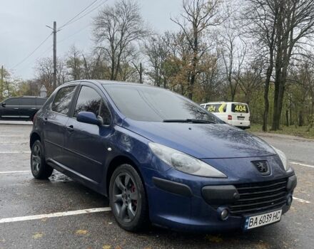 Синий Пежо 307, объемом двигателя 2 л и пробегом 258 тыс. км за 3500 $, фото 1 на Automoto.ua