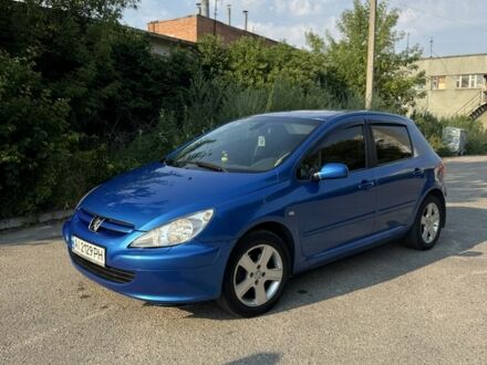 Синий Пежо 307, объемом двигателя 2 л и пробегом 235 тыс. км за 3900 $, фото 1 на Automoto.ua