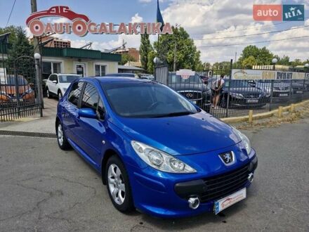 Синий Пежо 307, объемом двигателя 2 л и пробегом 81 тыс. км за 6499 $, фото 1 на Automoto.ua