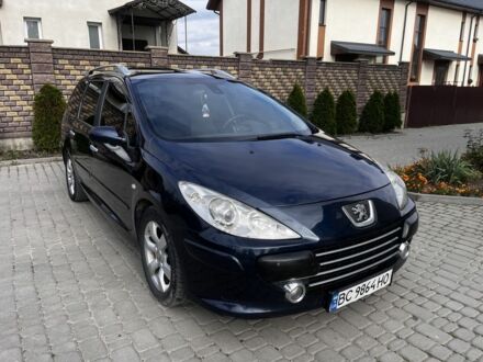 Синий Пежо 307, объемом двигателя 1.6 л и пробегом 300 тыс. км за 4350 $, фото 1 на Automoto.ua