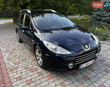 Синій Пежо 307, об'ємом двигуна 1.56 л та пробігом 297 тис. км за 4500 $, фото 1 на Automoto.ua