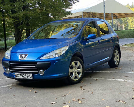 Синий Пежо 307, объемом двигателя 2 л и пробегом 167 тыс. км за 4800 $, фото 1 на Automoto.ua