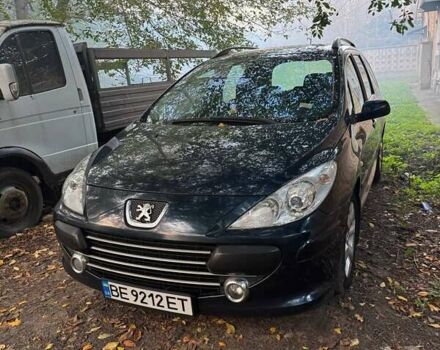 Синий Пежо 307, объемом двигателя 1.6 л и пробегом 218 тыс. км за 3900 $, фото 1 на Automoto.ua