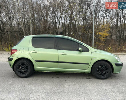 Зеленый Пежо 307, объемом двигателя 1.59 л и пробегом 228 тыс. км за 3500 $, фото 3 на Automoto.ua