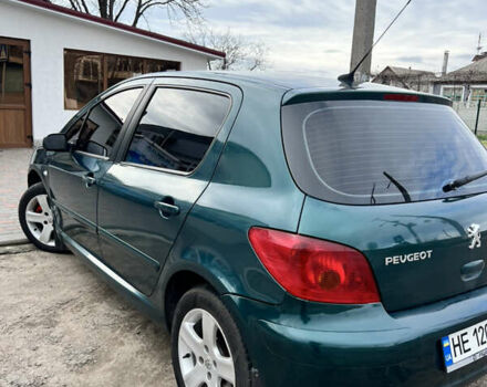 Зеленый Пежо 307, объемом двигателя 2 л и пробегом 200 тыс. км за 4000 $, фото 2 на Automoto.ua