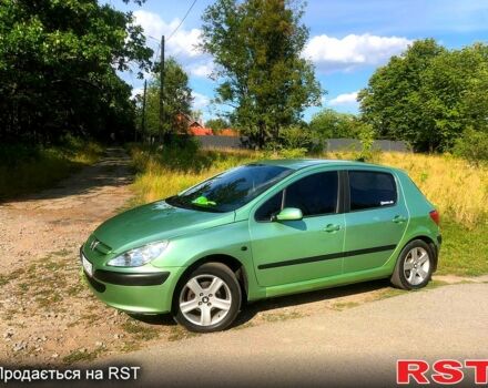 Зеленый Пежо 307, объемом двигателя 1.4 л и пробегом 240 тыс. км за 3650 $, фото 1 на Automoto.ua