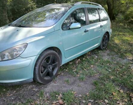 Зеленый Пежо 307, объемом двигателя 1.6 л и пробегом 275 тыс. км за 3500 $, фото 1 на Automoto.ua