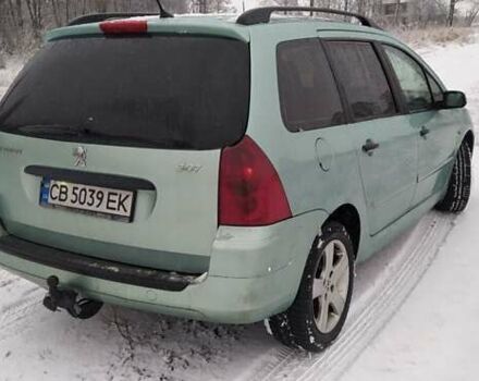 Зелений Пежо 307, об'ємом двигуна 2 л та пробігом 258 тис. км за 3750 $, фото 13 на Automoto.ua