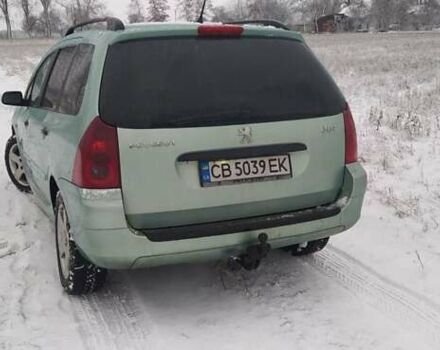 Зелений Пежо 307, об'ємом двигуна 2 л та пробігом 258 тис. км за 3750 $, фото 14 на Automoto.ua