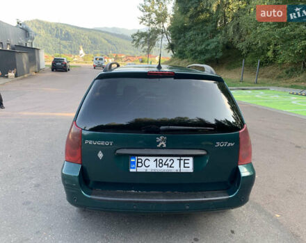 Зелений Пежо 307, об'ємом двигуна 2 л та пробігом 400 тис. км за 1999 $, фото 6 на Automoto.ua