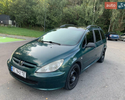 Зелений Пежо 307, об'ємом двигуна 2 л та пробігом 400 тис. км за 1999 $, фото 2 на Automoto.ua