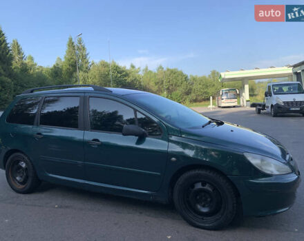 Зелений Пежо 307, об'ємом двигуна 2 л та пробігом 400 тис. км за 1999 $, фото 3 на Automoto.ua