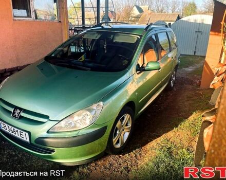 Зелений Пежо 307, об'ємом двигуна 1.6 л та пробігом 268 тис. км за 4000 $, фото 2 на Automoto.ua