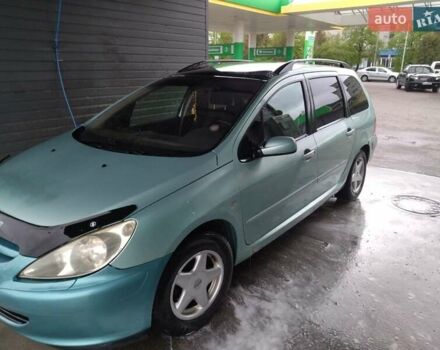 Зелений Пежо 307, об'ємом двигуна 2 л та пробігом 353 тис. км за 3700 $, фото 7 на Automoto.ua