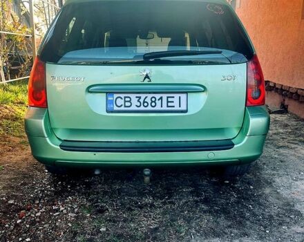 Зелений Пежо 307, об'ємом двигуна 1.6 л та пробігом 268 тис. км за 4000 $, фото 3 на Automoto.ua