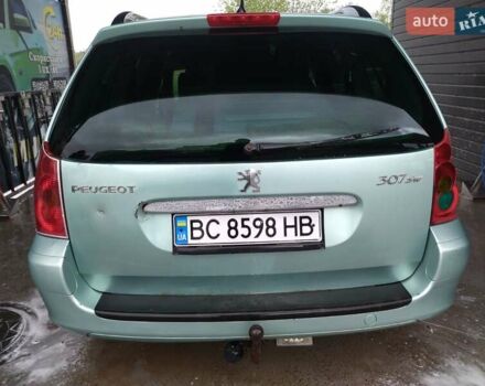 Зелений Пежо 307, об'ємом двигуна 2 л та пробігом 353 тис. км за 3700 $, фото 8 на Automoto.ua