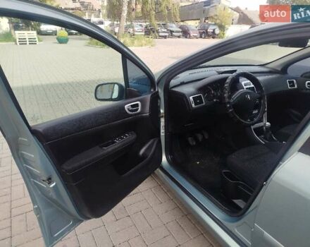 Зелений Пежо 307, об'ємом двигуна 2 л та пробігом 350 тис. км за 3500 $, фото 12 на Automoto.ua