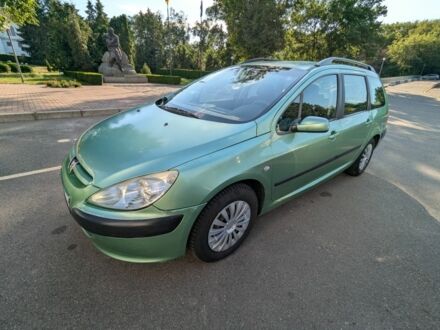 Пежо 307 2002 в Корсунь-Шевченковском на Automoto.ua Зеленый Пежо 307, объемом двигателя 1.6 л и пробегом 168 тыс. км за 3300 $, фото 1 на Automoto.ua