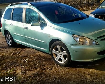 Зелений Пежо 307, об'ємом двигуна 2 л та пробігом 400 тис. км за 3800 $, фото 1 на Automoto.ua
