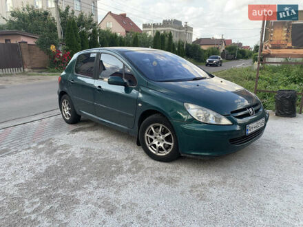 Пежо 307 2002 в Софіївська Борщагівка на Automoto.ua Зеленый Пежо 307, объемом двигателя 1.59 л и пробегом 312 тыс. км за 3300 $, фото 1 на Automoto.ua