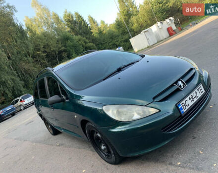 Зелений Пежо 307, об'ємом двигуна 2 л та пробігом 400 тис. км за 1999 $, фото 1 на Automoto.ua