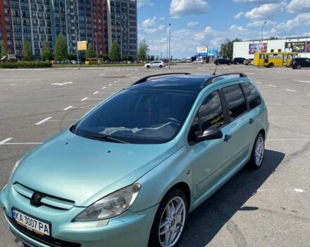 Зеленый Пежо 307, объемом двигателя 2 л и пробегом 451 тыс. км за 3600 $, фото 1 на Automoto.ua
