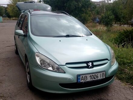 Зелений Пежо 307, об'ємом двигуна 2 л та пробігом 270 тис. км за 3154 $, фото 1 на Automoto.ua