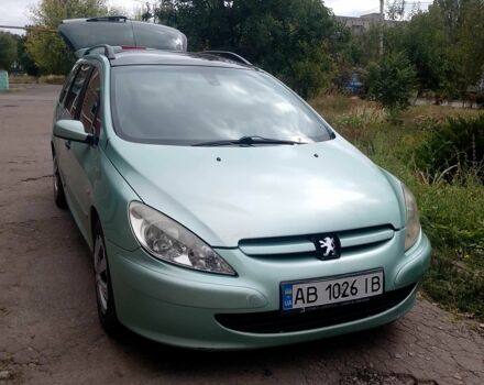 Зелений Пежо 307, об'ємом двигуна 2 л та пробігом 270 тис. км за 3154 $, фото 1 на Automoto.ua