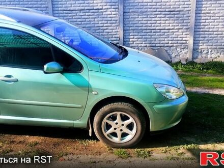 Зелений Пежо 307, об'ємом двигуна 1.6 л та пробігом 282 тис. км за 4350 $, фото 1 на Automoto.ua