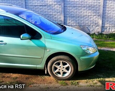 Зелений Пежо 307, об'ємом двигуна 1.6 л та пробігом 282 тис. км за 4350 $, фото 1 на Automoto.ua