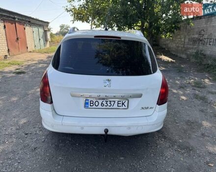 Білий Пежо 308, об'ємом двигуна 1.56 л та пробігом 320 тис. км за 4700 $, фото 1 на Automoto.ua