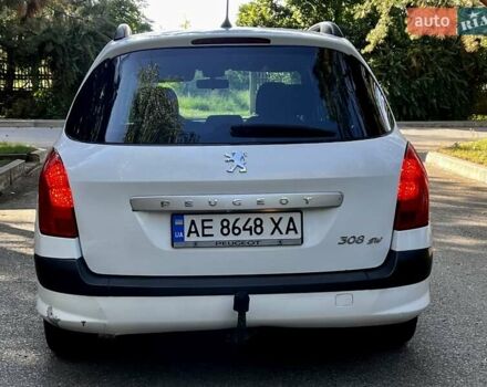 Білий Пежо 308, об'ємом двигуна 1.6 л та пробігом 220 тис. км за 4800 $, фото 4 на Automoto.ua