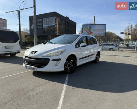 Белый Пежо 308, объемом двигателя 1.56 л и пробегом 265 тыс. км за 4500 $, фото 2 на Automoto.ua