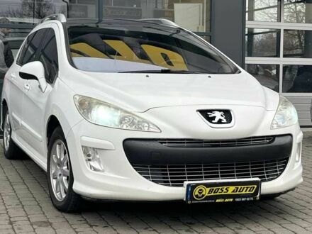 Білий Пежо 308, об'ємом двигуна 2 л та пробігом 273 тис. км за 5800 $, фото 1 на Automoto.ua